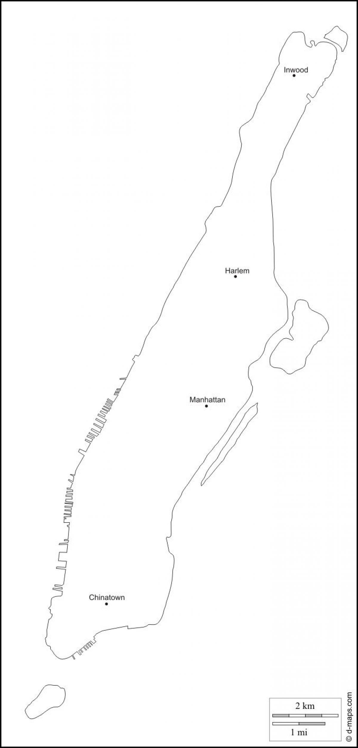 tühi kaart Manhattan