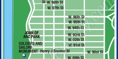 Ülemine Manhattan kaart