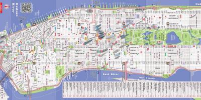 Üksikasjalik kaart Manhattan ny