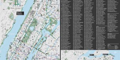 Manhattan jalgratta rada kaardil