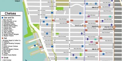 Kaart Manhattan Chelsea