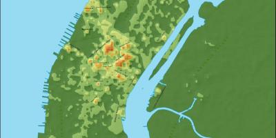 Reljeefi kaart Manhattan