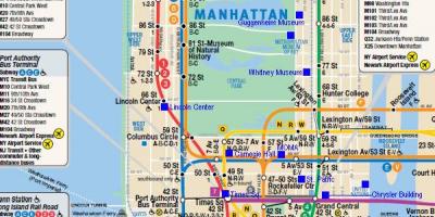 Manhattani raudtee kaart