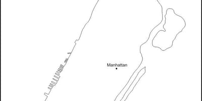 Tühi kaart Manhattan