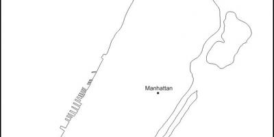 Tühi kaart Manhattan