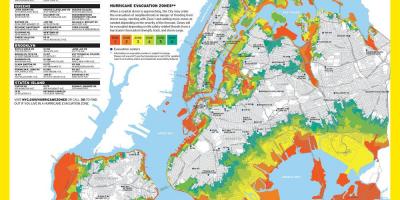 Manhattan üleujutuse tsooni kaarti